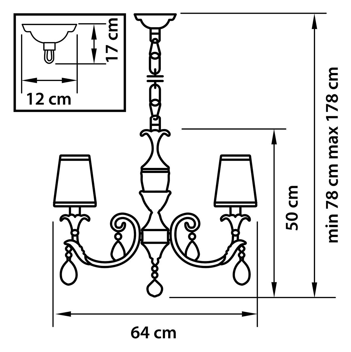 Lightstar (MD700001-6) Люстра подв CAPPA 6х40W E14 ХРОМ (в комплекте) Lightstar (MD700001-6) Люстра подв CAPPA 6х40W E14 ХРОМ (в комплекте)
